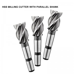 HSS MILLING CUTTER WITH PARALLEL SHANK